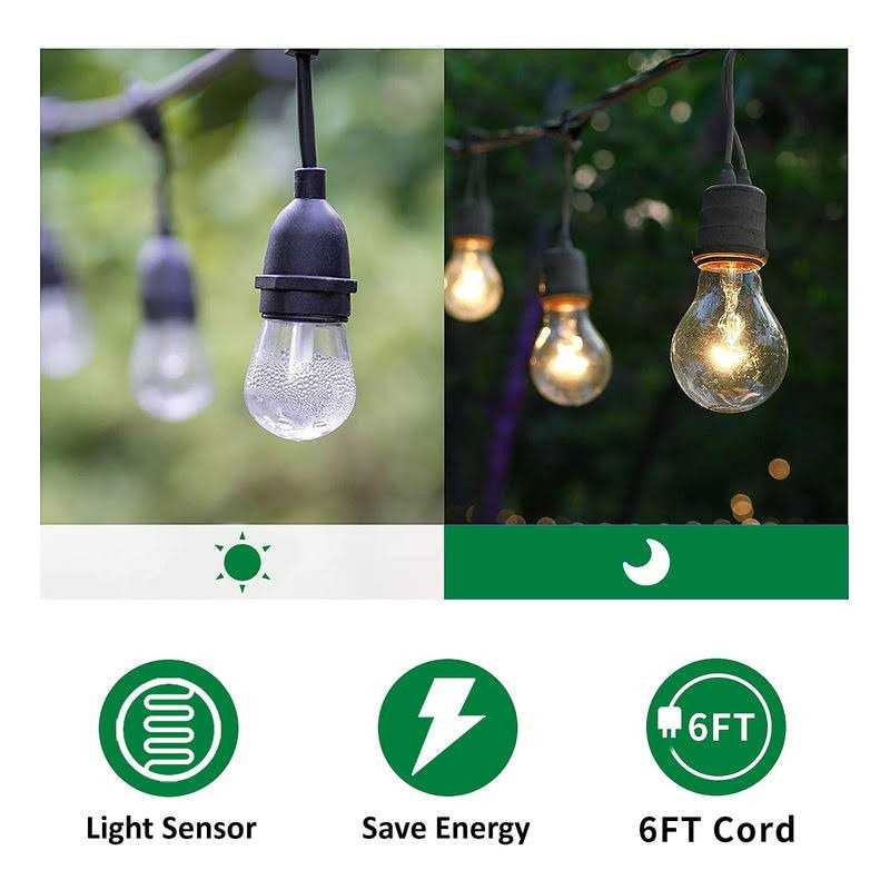 Tiffcofio Outdoor Power Strip Timer Dusk to Dawn Sensor Outdoor Timer For Lights