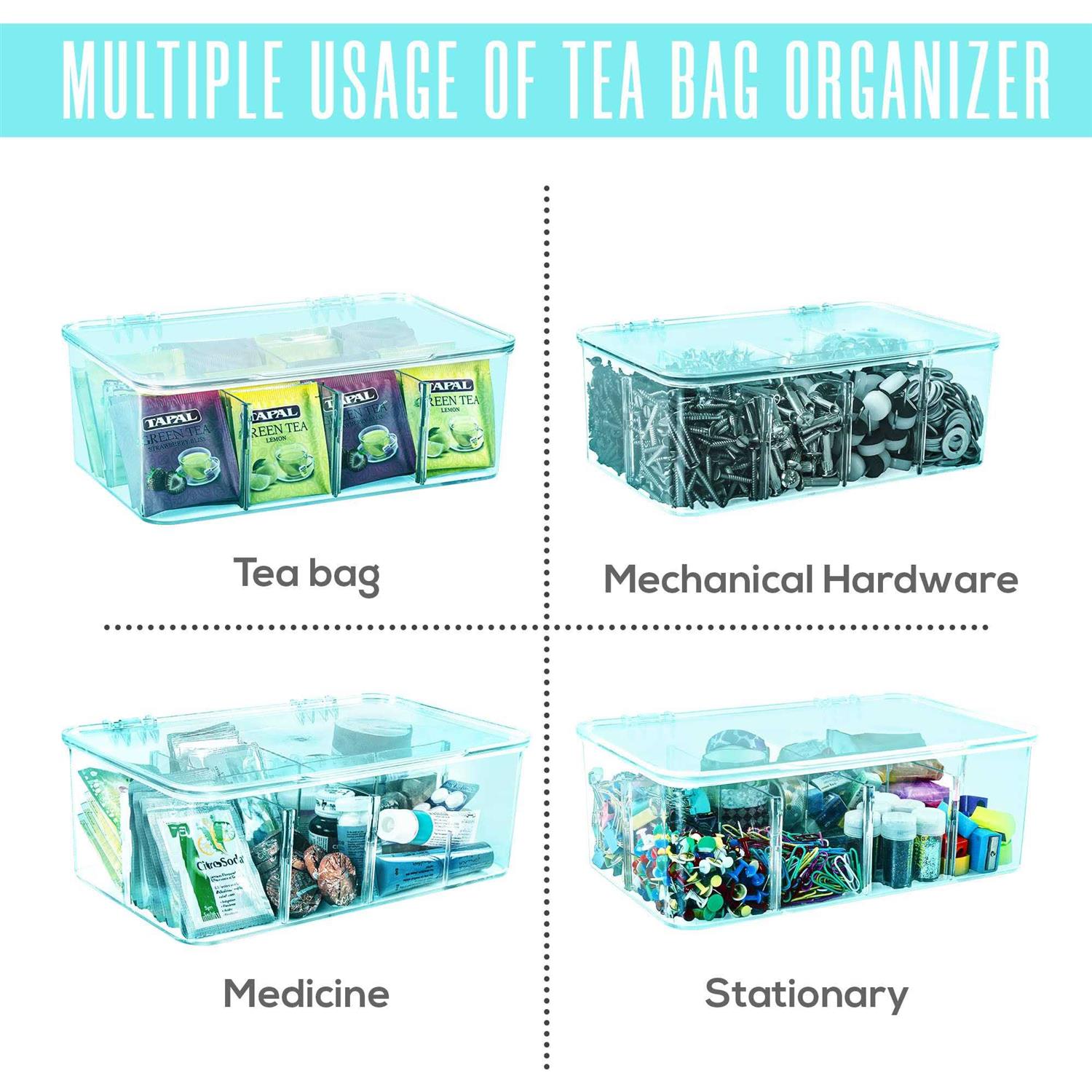 Utopia Home 3 Pack Tea Bag Organizer Stackable Tea Bag Storage Organizer