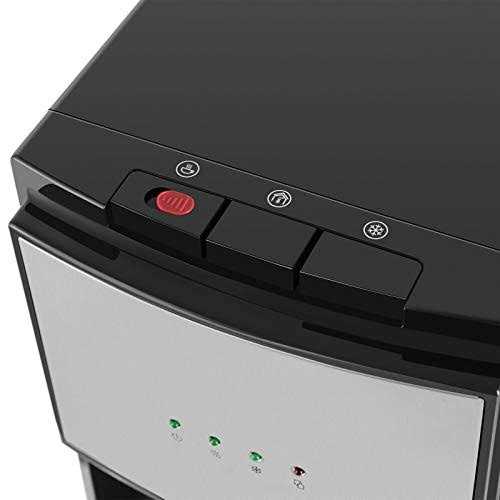 COSVALVE 5 Gallon Water Dispenser Bottom Loading Hot Cold Water Cooler Stainless 3 Temperature Spouts