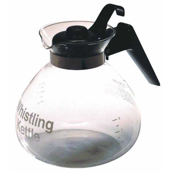 Medelco Glass Whistling Kettle