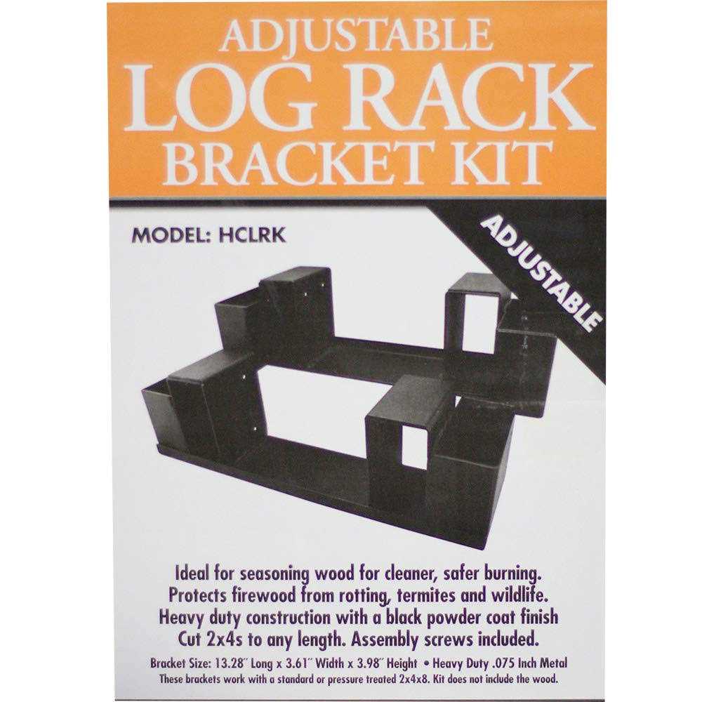 HomComfort Adjustable Log Rack with Adjustable Uprights
