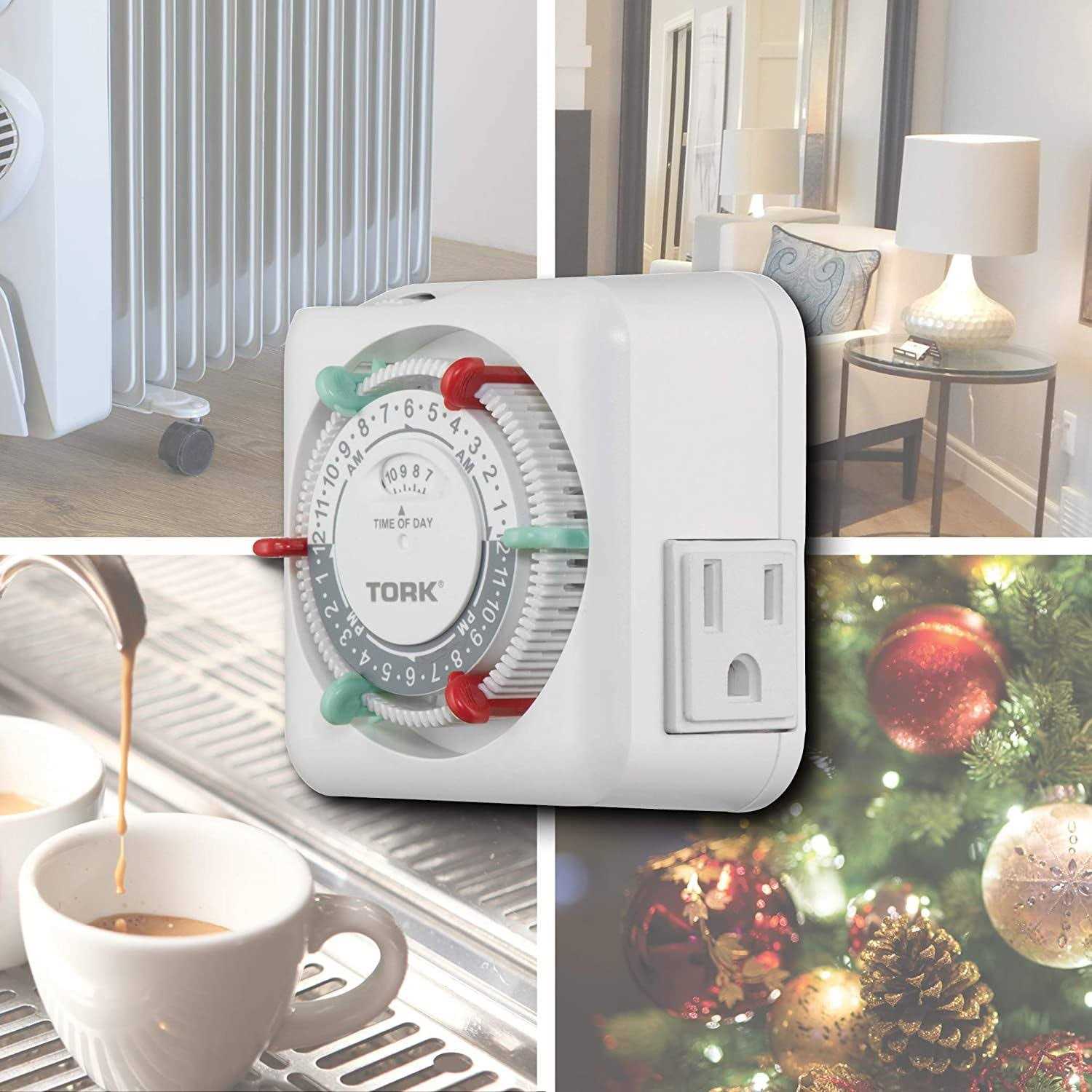 NSI Industries 24 Hour 15A Indoor Timer With 2 Grounded Outlet RTN312