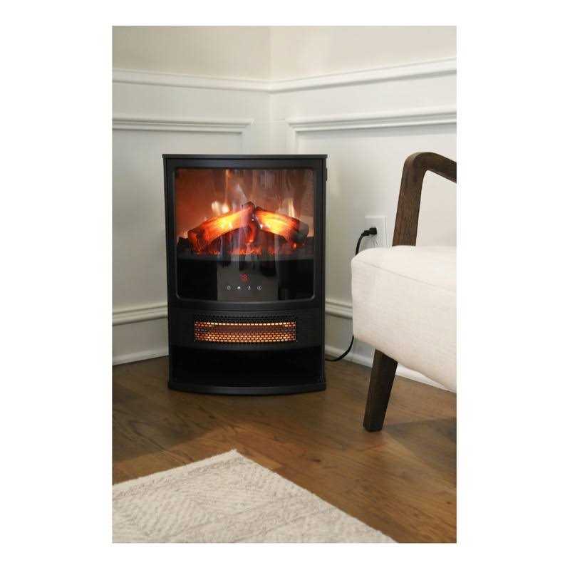 Better Homes & Gardens Rounded Corner Electric Fire Stove Heater