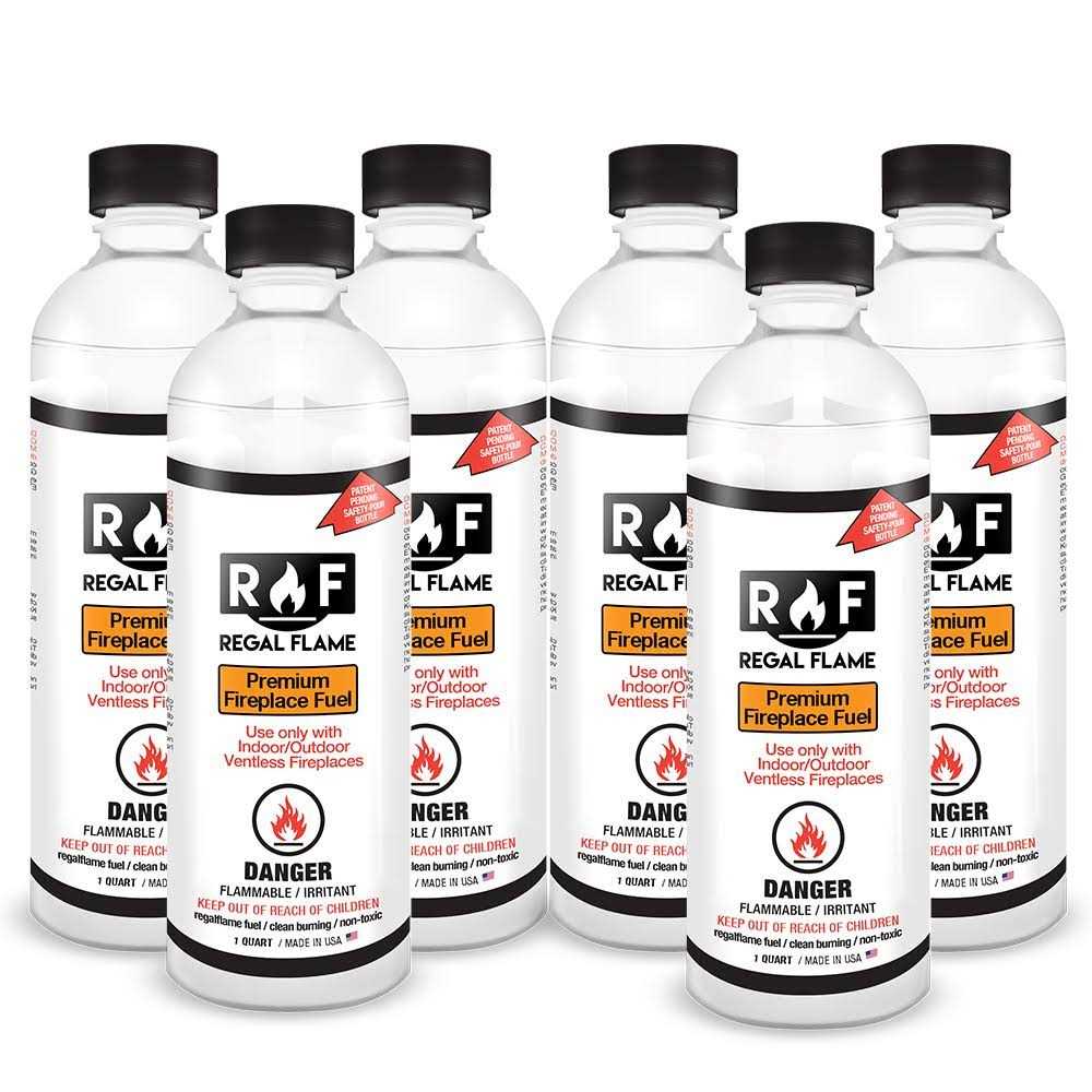 Regal Flame 6BFUEL Premium Ventless Bio Ethanol Fireplace Fuel