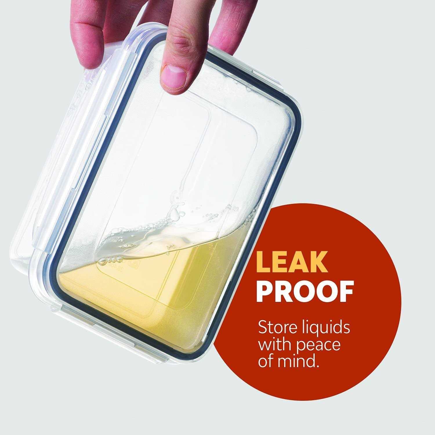 Seseno 24 Pcs Airtight Food Storage Container Set BPA Free Clear Plastic Kitchen and Pantry Organization Meal Prep Lunch Container with Durable Leak