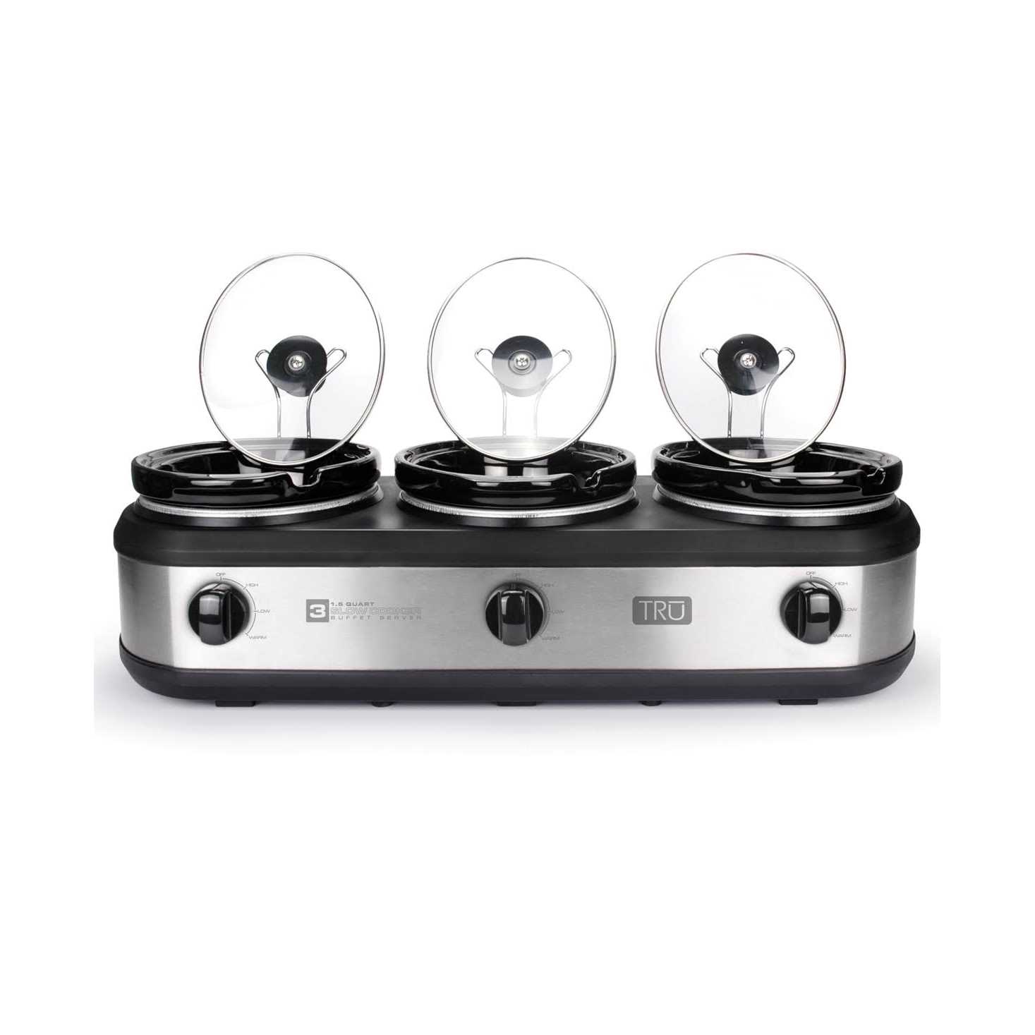 TRU Triple Slow Cooker