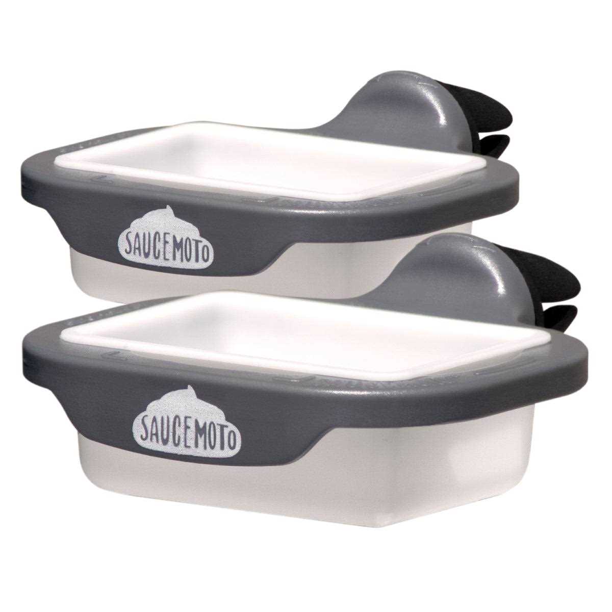 Saucemoto Dip Clip An in car sauce holder for ketchup and dipping sauces. As seen on Shark Tank