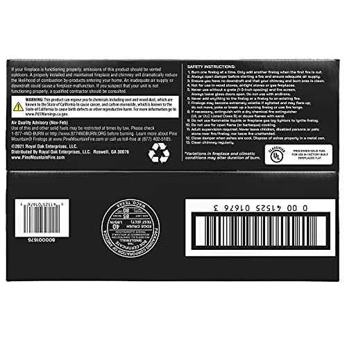 Pine Mountain Java Log Recycled Coffee Grounds 4-Hour Firelog Long Burning Firelog for Campfire