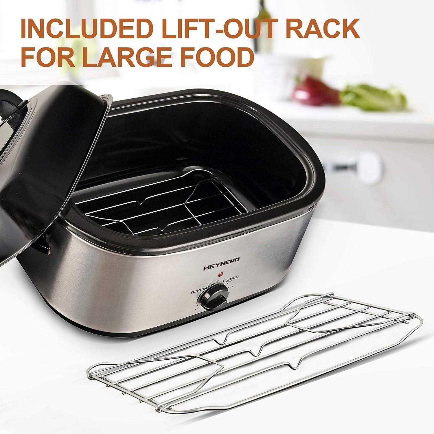 Superjoe YD002SL-24-SJ Turkey Roaster 24 Quart Electric Roaster Oven