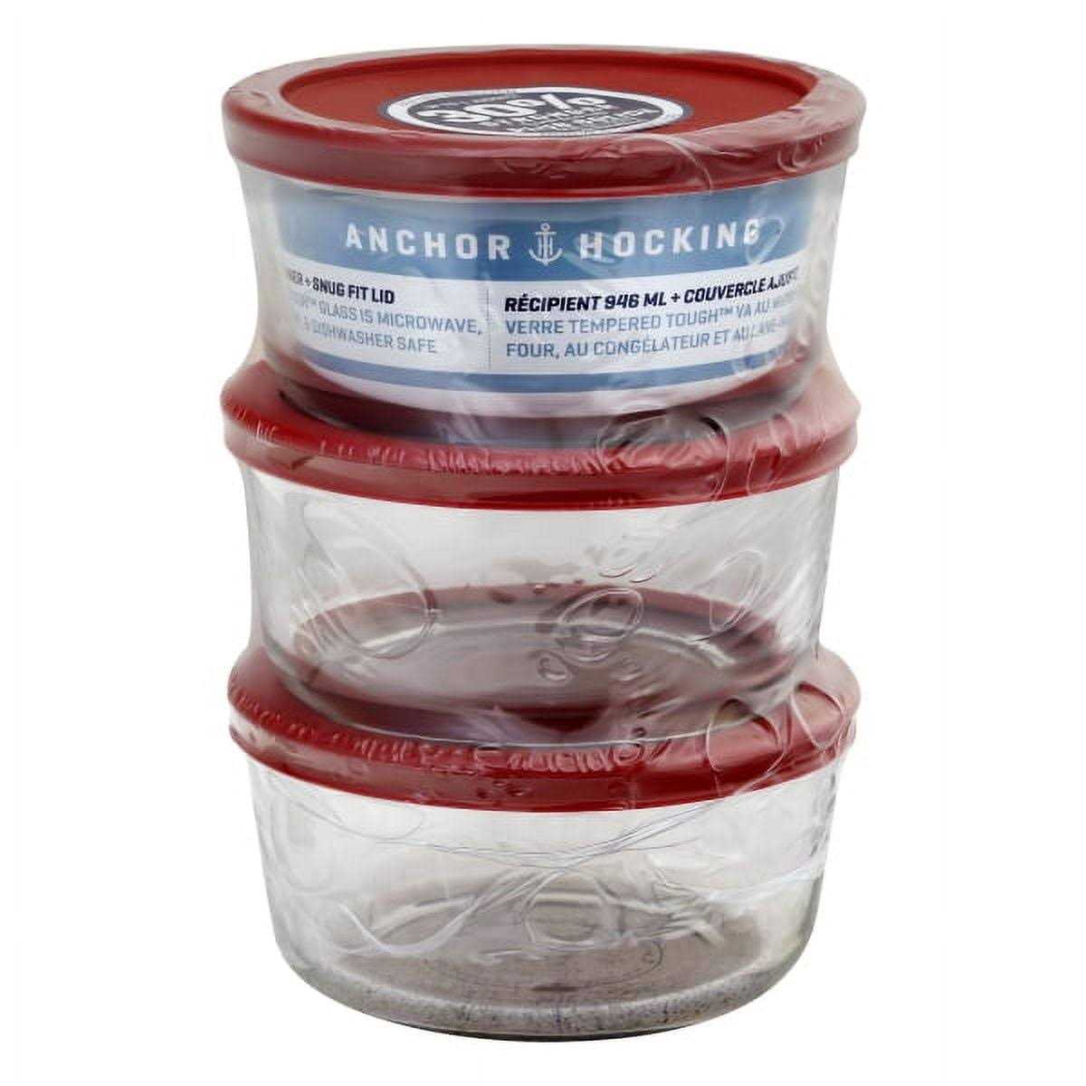 Anchor Hocking Glass Storage Set