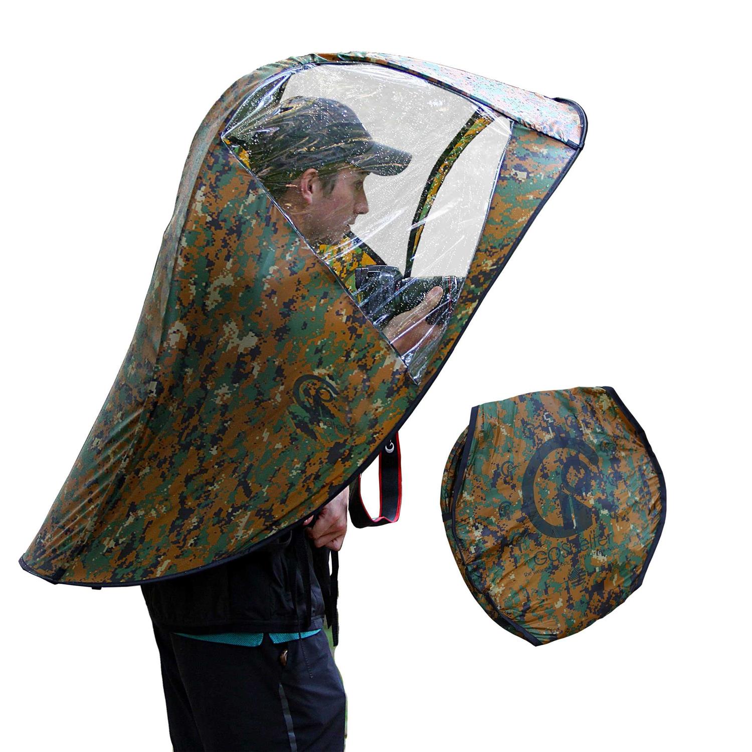 Goshelter Self Shelter Canopy, Hands Free Umbrella, Photographers, Outdoor Activities, Sporting Events, Rain or Sun Shade