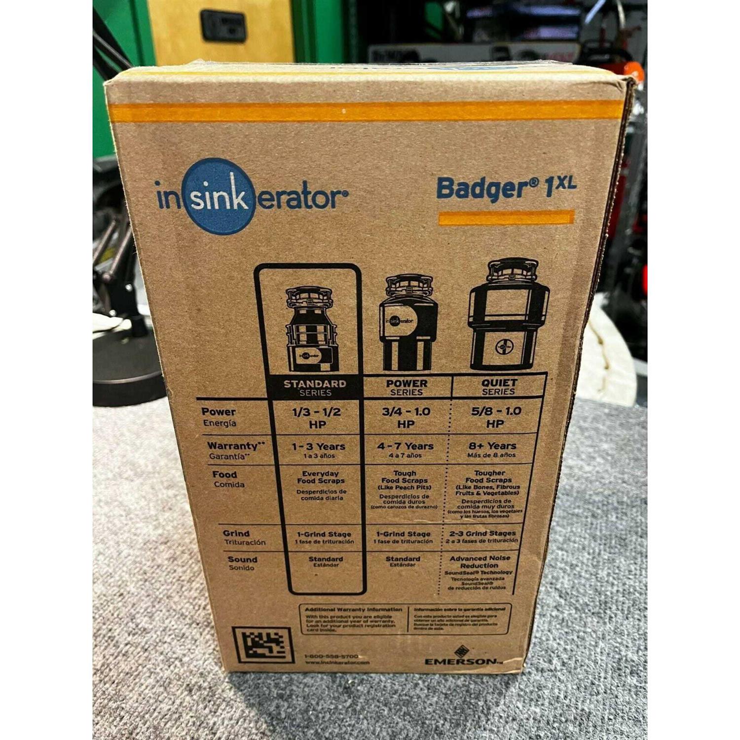 InSinkErator Garbage Disposal 1/3 HP in Black