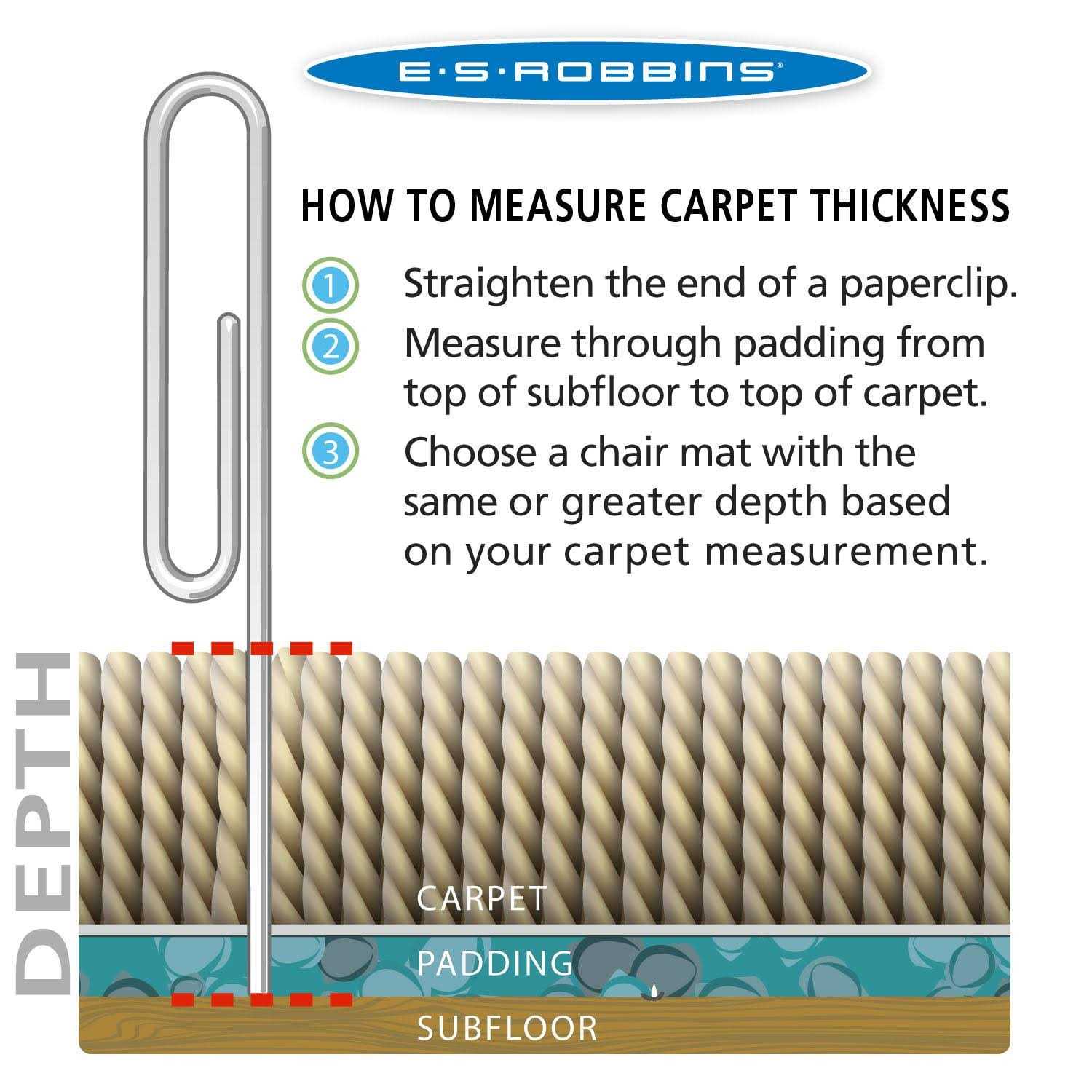 ES Robbins Carpet Chair Mat Pile