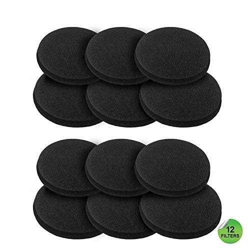 12 Pieces Activated Charcoal Carbon Filters Compost Bin Replacement Filters
