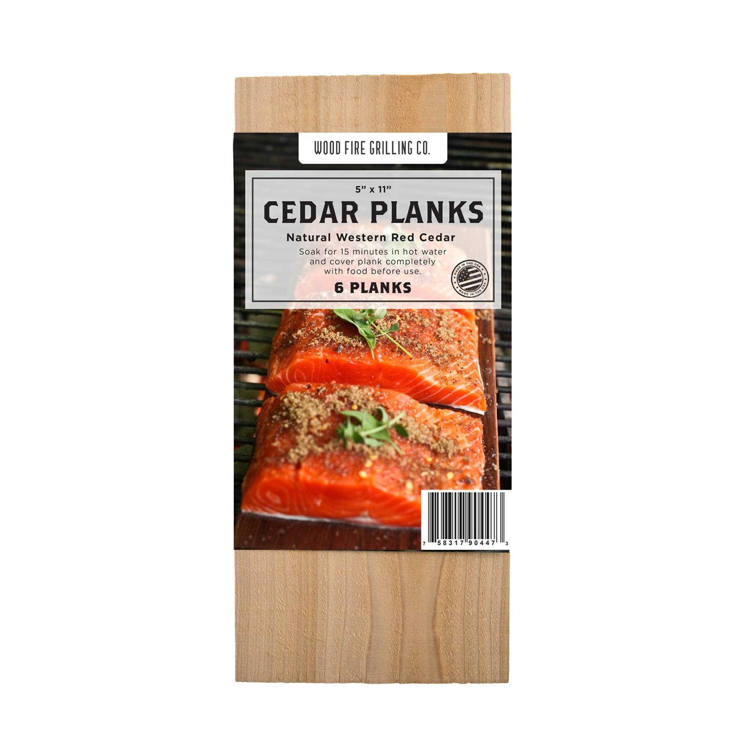 Wood Fire Grilling Co Cedar Planks for Grilling Salmon and More