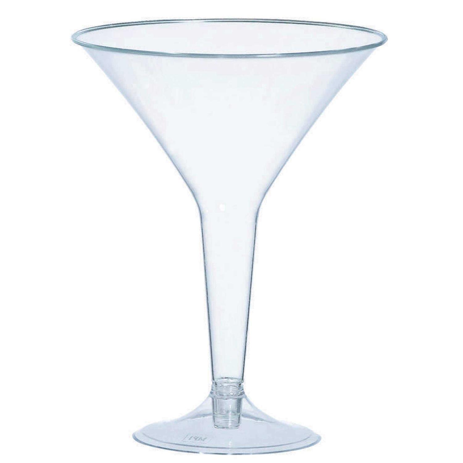 Amscan Plastic Martini Glasses