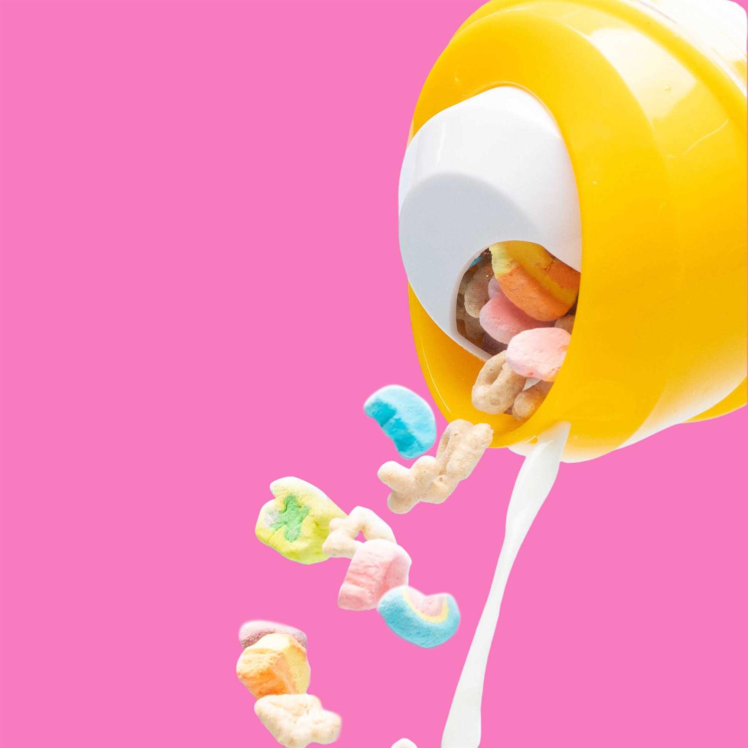 CrunchCup XL Portable Plastic Cereal Cup for Breakfast on The Go