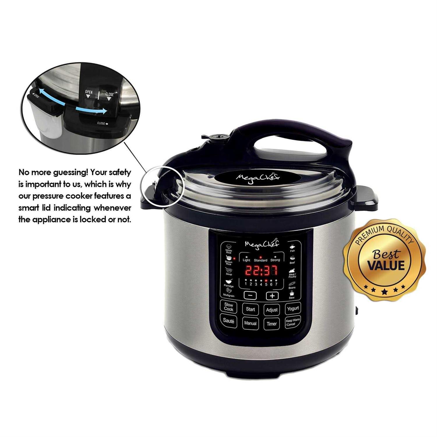 Megachef 8-Qt. Digital Pressure Cooker