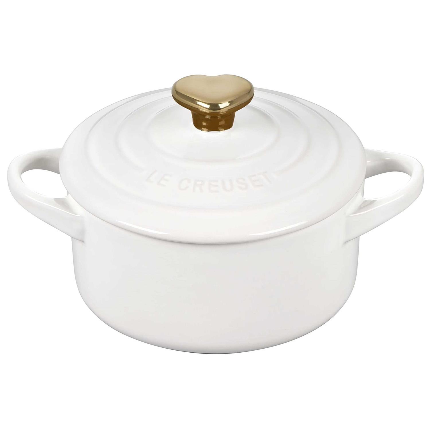 Le Creuset Mini Round Cocotte with Heart Knob