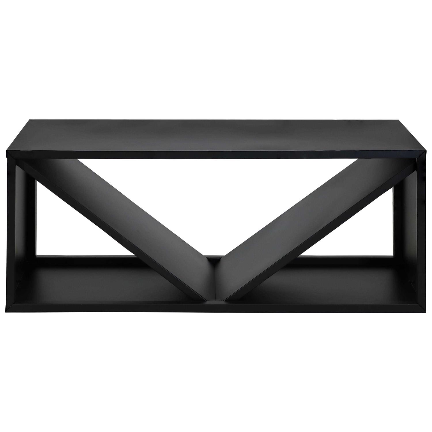 Sunnydaze Triple Triangle Steel Firewood Log Rack