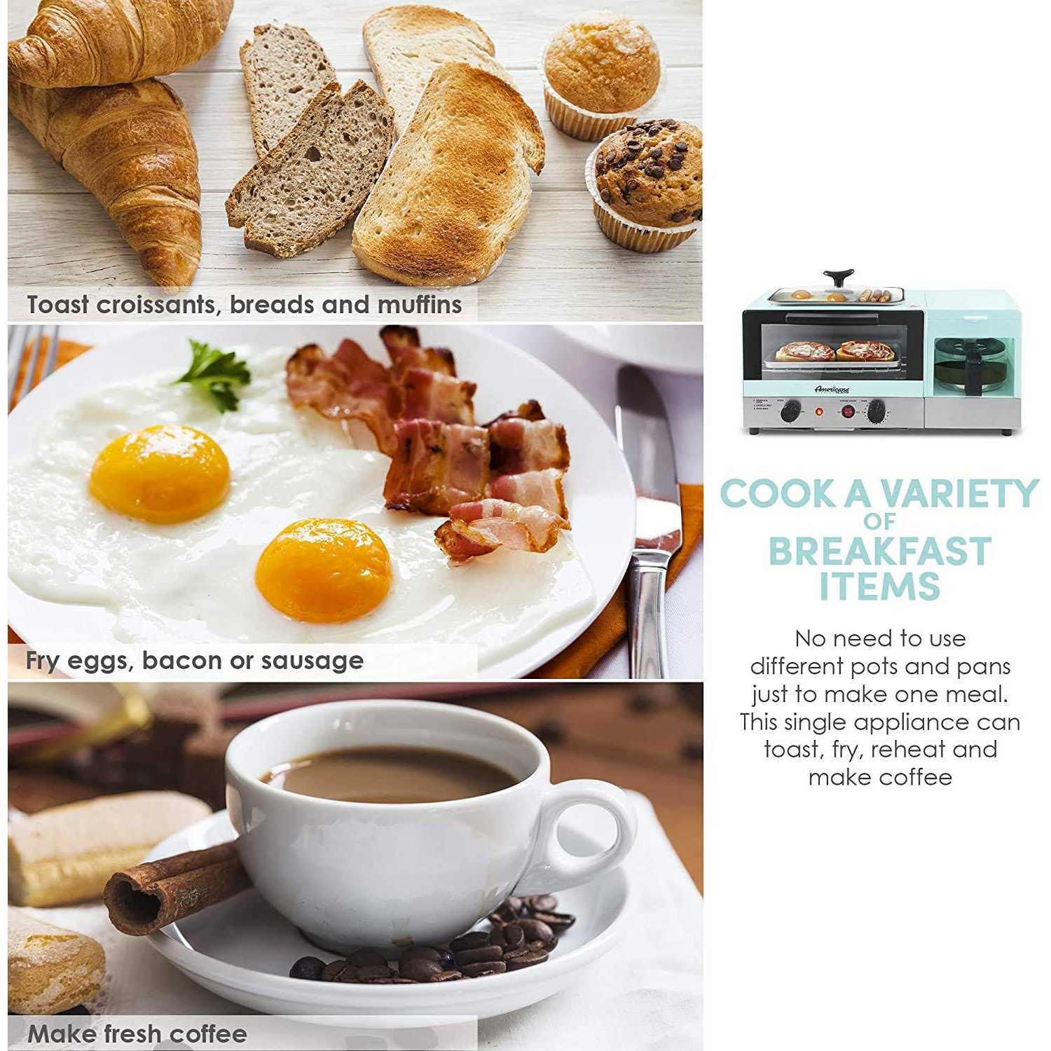 Americana 3-in-1 Multifunctional XL Breakfast Center