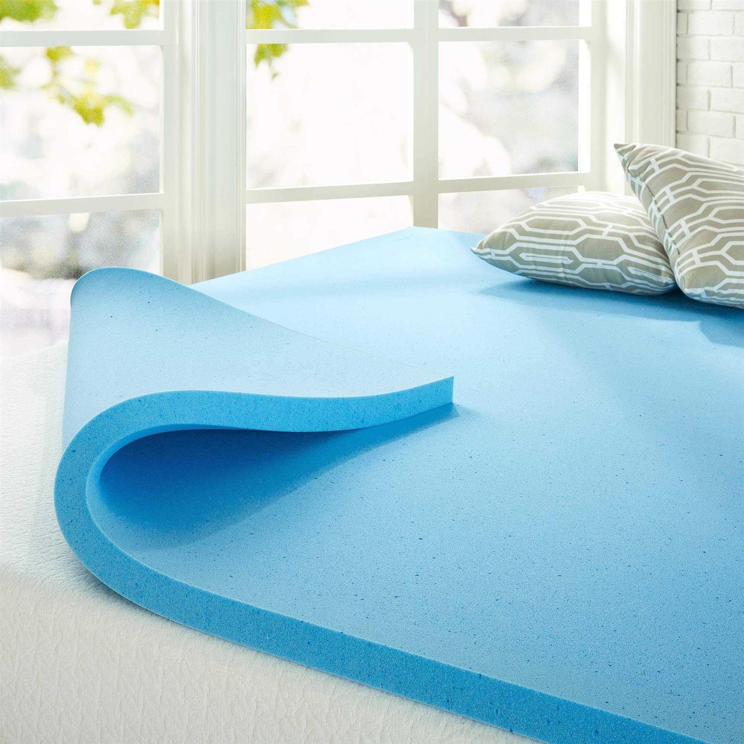 Zinus Cooling Gel Memory Foam Mattress Topper