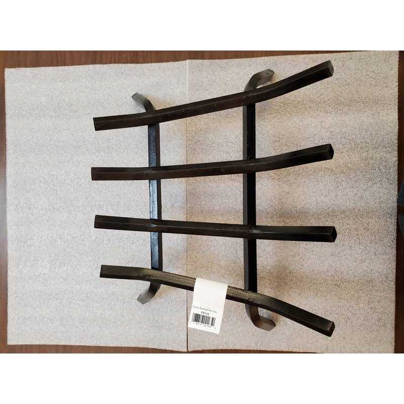 Lynx Black Painted Steel Fireplace Grate PR164