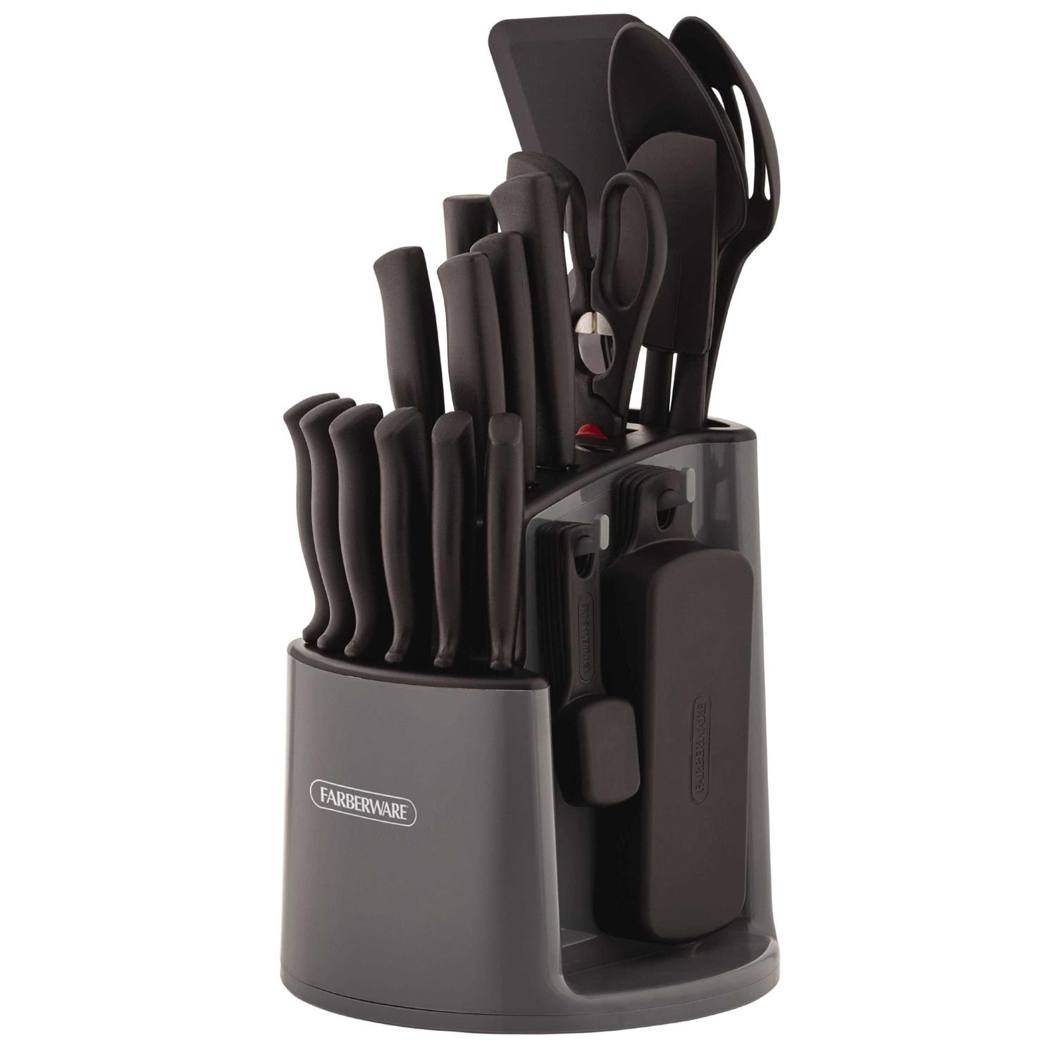 Farberware Cutlery Set, Spin and Store