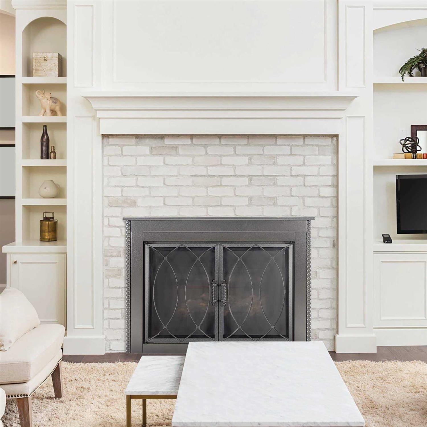 Pleasant Hearth Amhearst Fireplace Glass Door