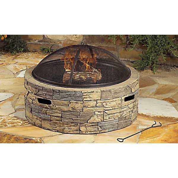 HeatMaxx Cast Stone Fire Pit