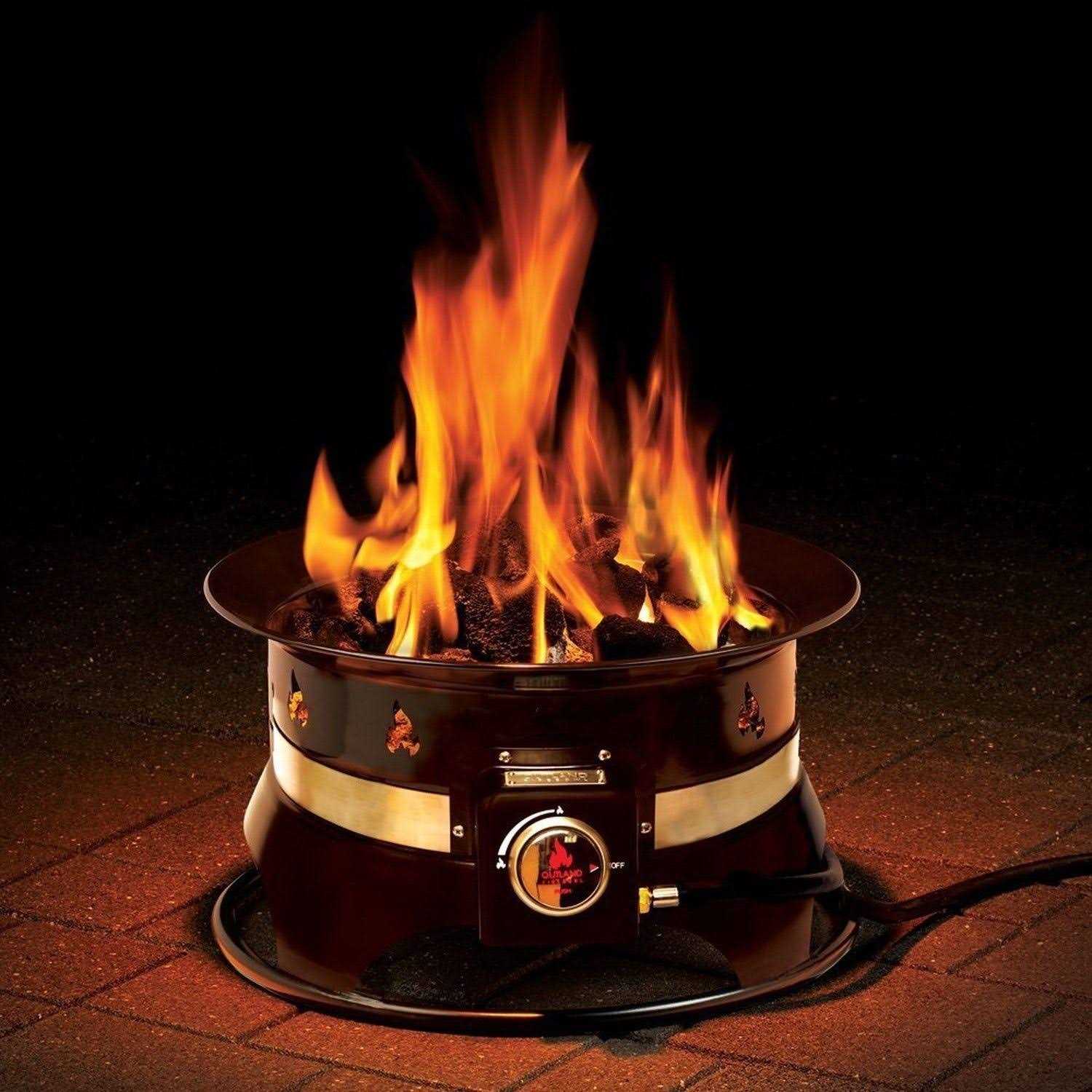 Outland Living Premium Outdoor Portable Propane Fire Pit 870 Compact Gas Firebowl