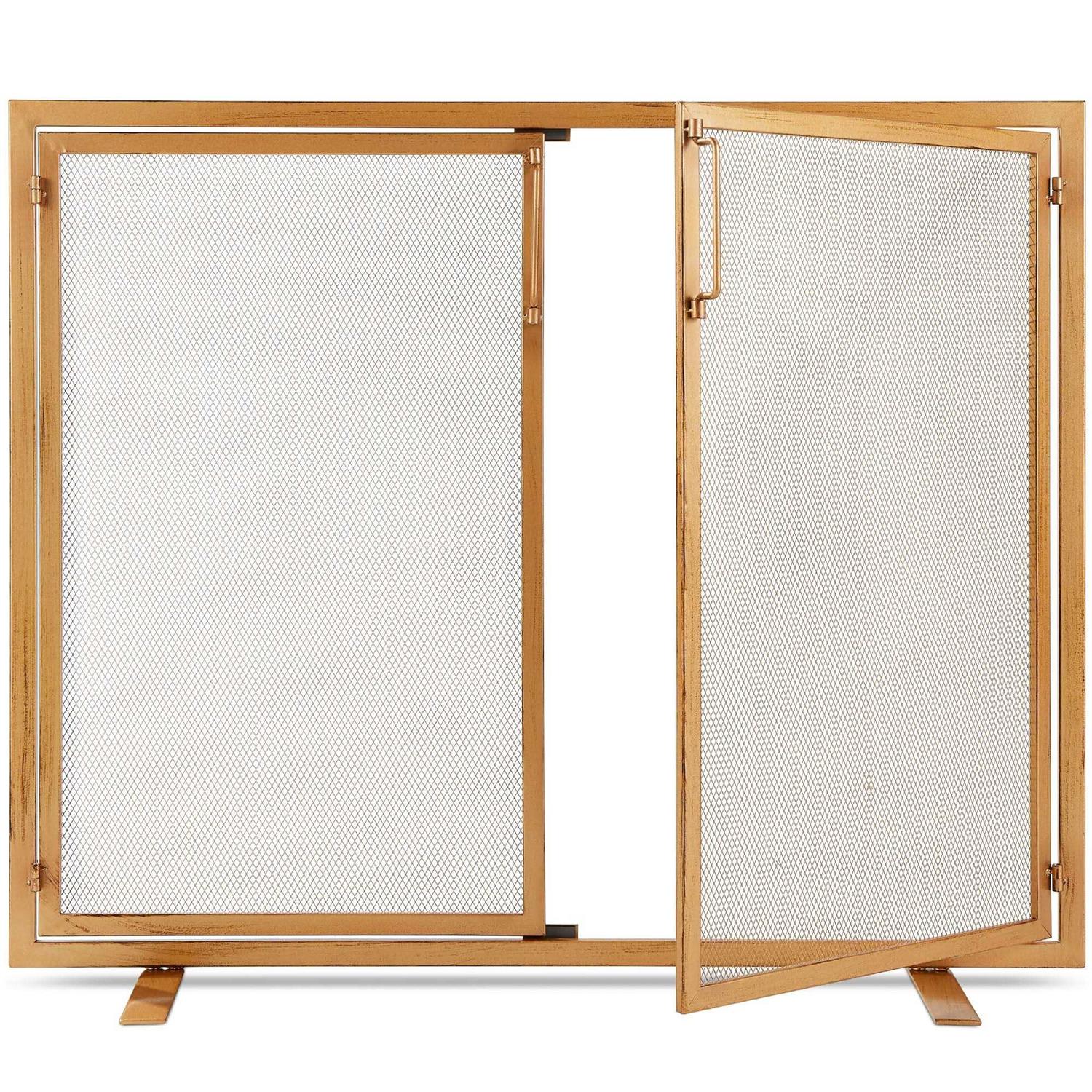 Best Choice Products 38.5x31in 2-Door Fireplace Screen
