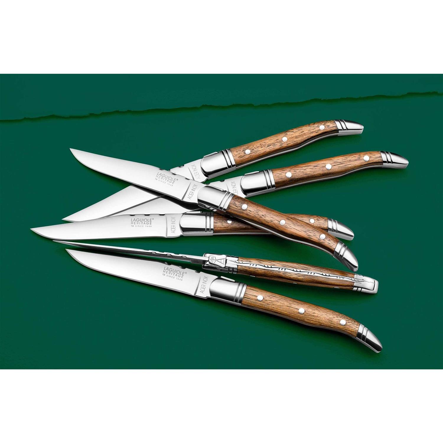 Laguiole Evolution Laguiole Tradition 6-Piece Steak Knife Set