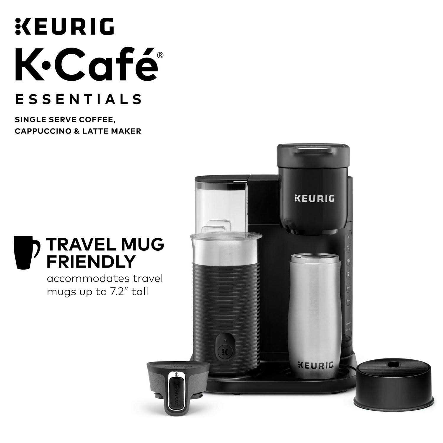 Keurig K-Cafe Essentials Single Serve K-Cup Pod Coffee Latte & Cappuccino Maker