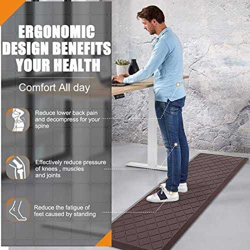WEZVIX Non-Skid Kitchen Rugs and Mats Anti Fatigue Kitchen Mat 2 PCS