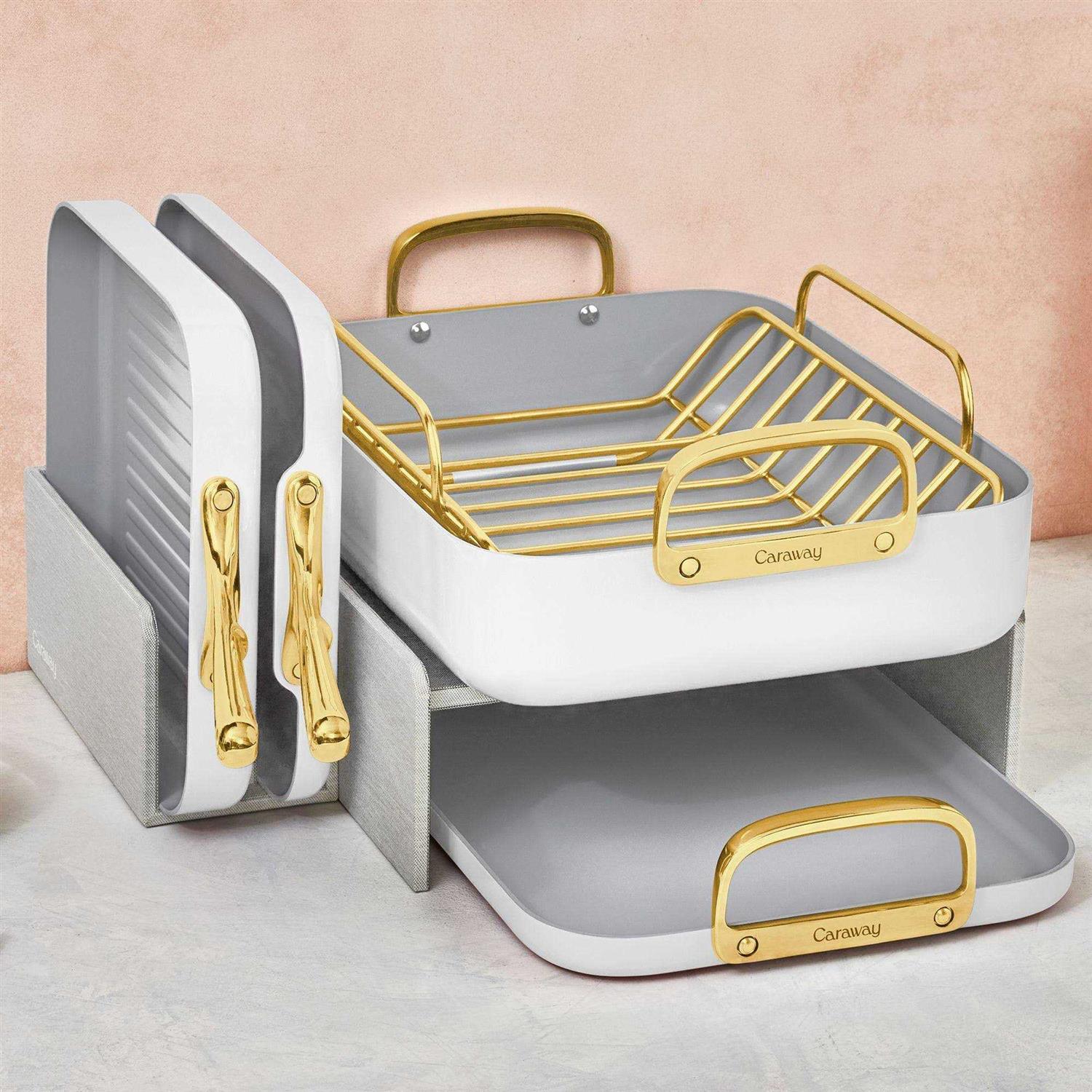 Caraway Home Square Roasting Pan with Rack