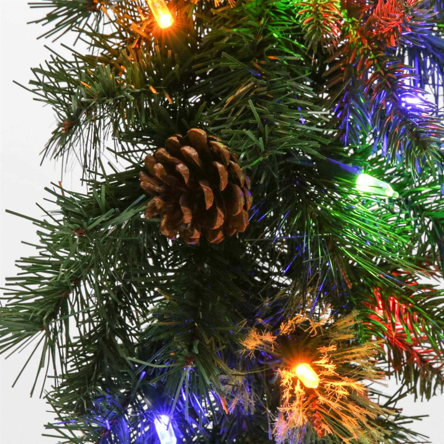 GE Indoor Pre-lit Electrical Outlet Branch Garland with Color Changing LED Lights 19004LO