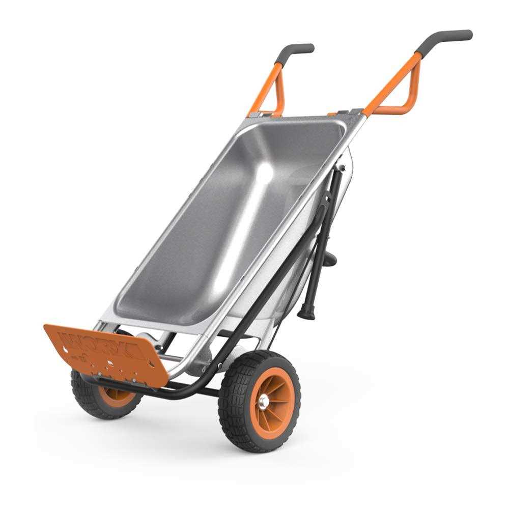 Worx WG050 Aerocart 8-in-1 Yard Cart Wheelbarrow Dolly