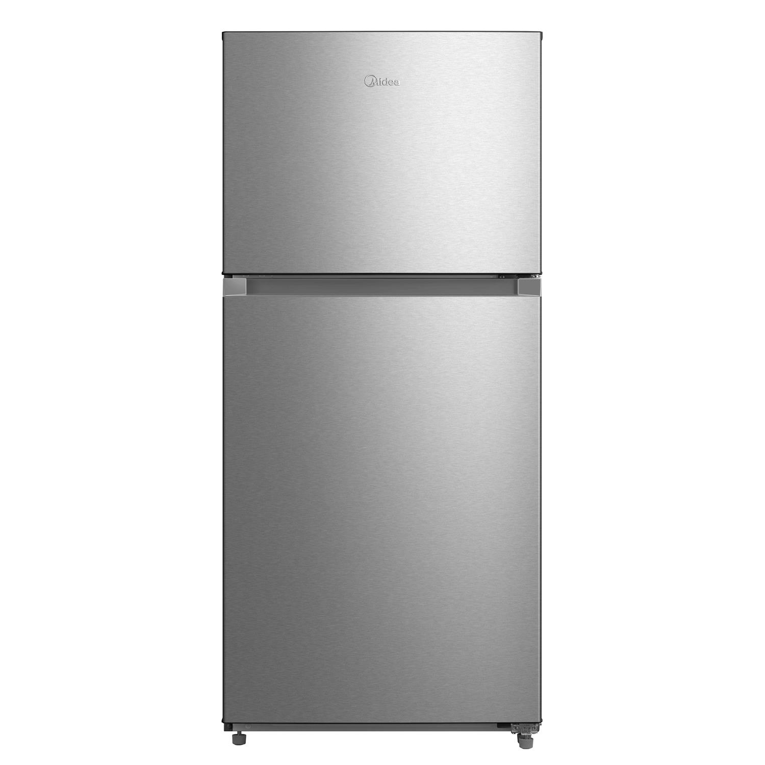 Midea Garage Ready 18.1-cu ft Top-Freezer Refrigerator ENERGY STAR MRT18D3BST