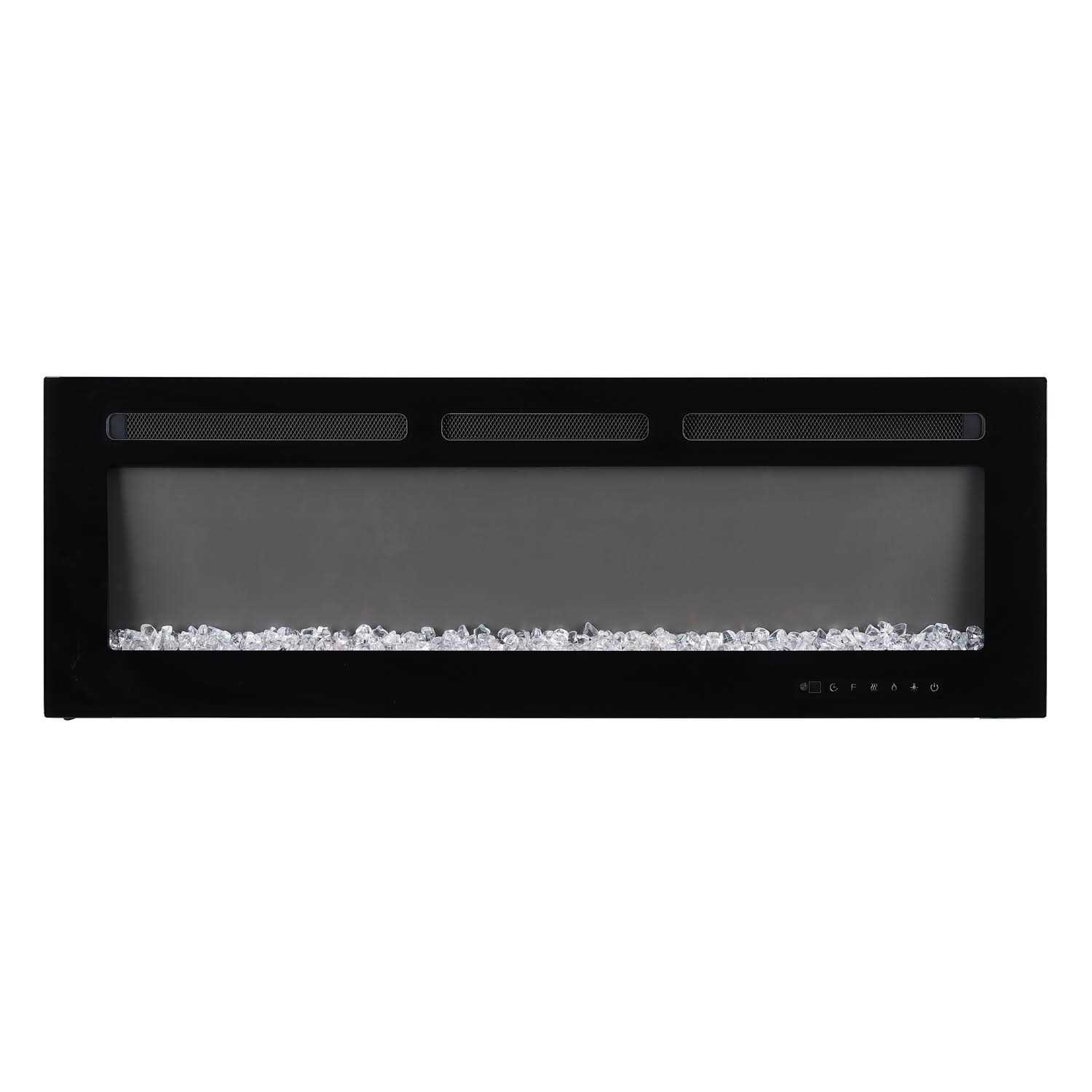 Alice Electric Fireplace Inserts Recessed Wall Mounted Fireplace LED Fireplace Heater with 12 Flame Colors