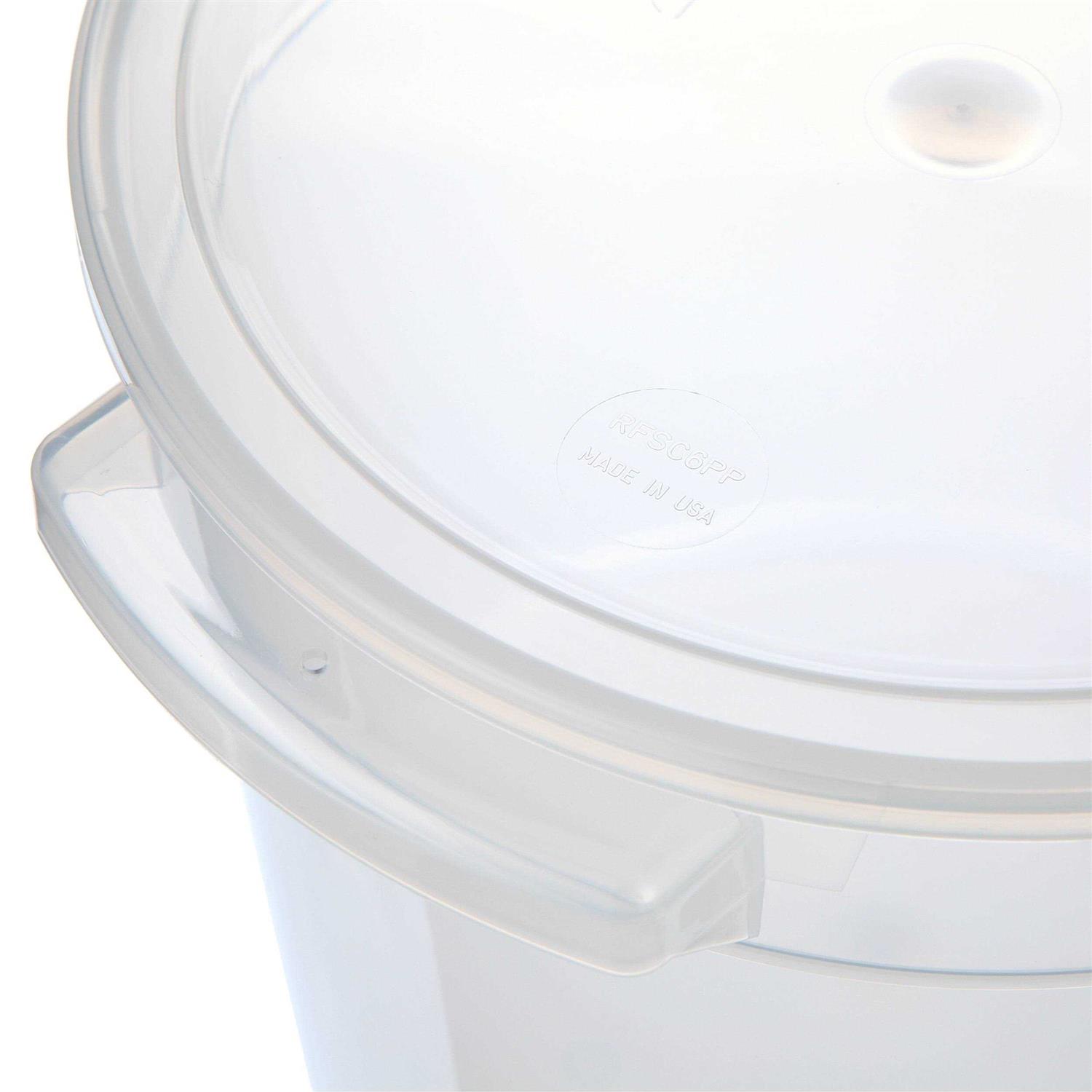 Cambro RFS6PPSW2190 Round Food Storage Container & Covers