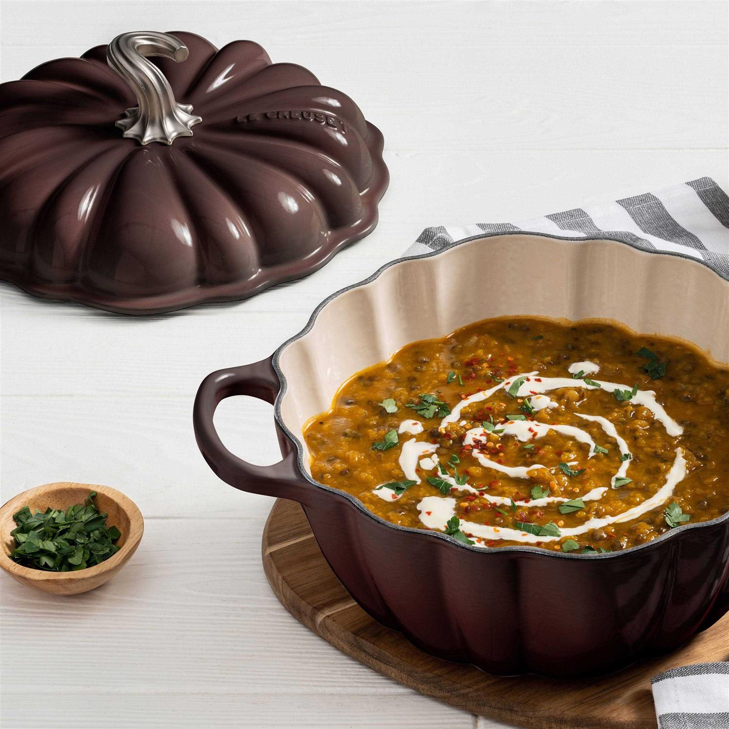 Le Creuset 4 Qt. Cast Iron Pumpkin Cocotte