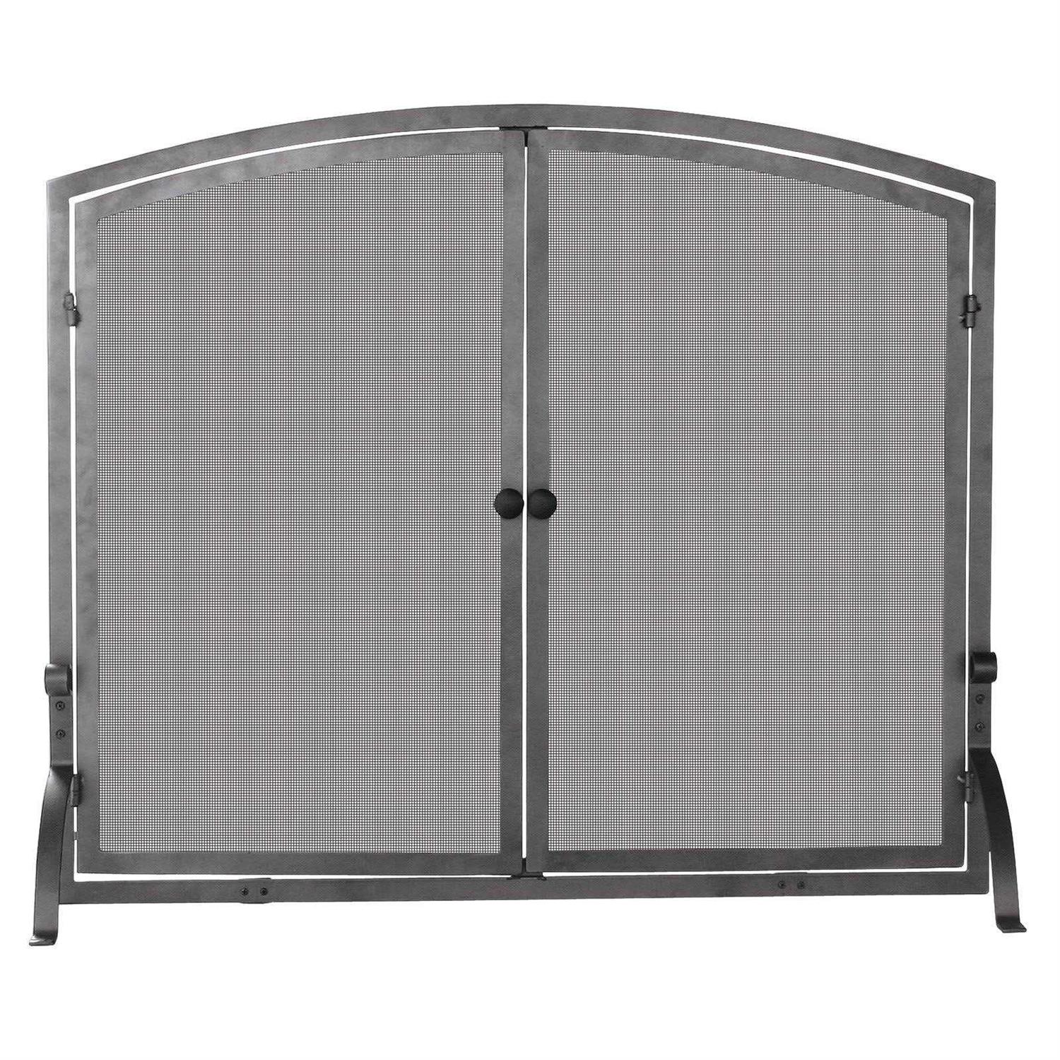 Uniflame Single Panel Olde World Iron Screen with Doors Large S-1142