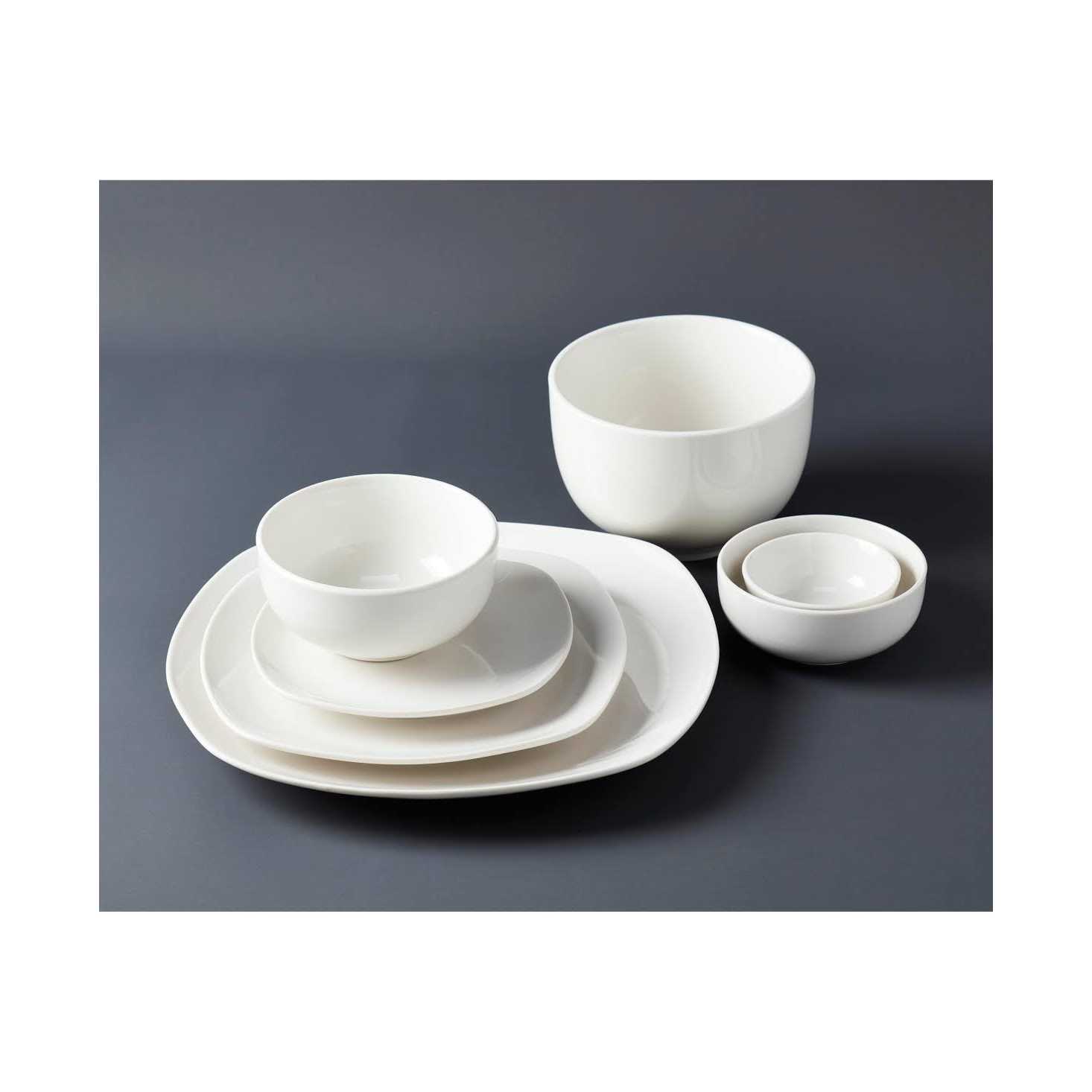 Inspiration by Denmark Soft Square 42 Pc. Dinnerware Set
