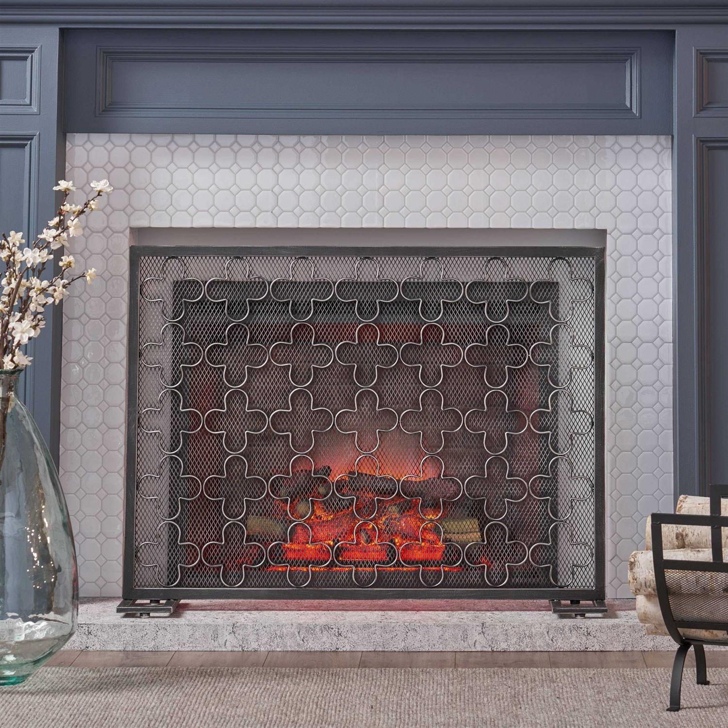 Christopher Knight Home Alleghany Modern Single Panel Fireplace screen