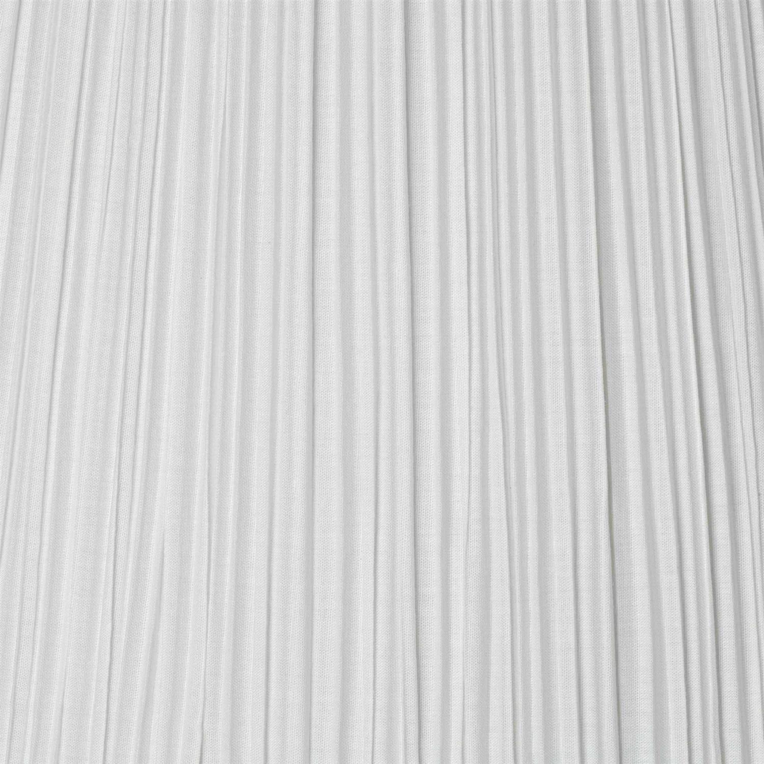 Springcrest Set of 2 Pleated Empire Lamp Shades White Medium 7 inch Top x Bottom x High Spider Harp and Finial Fitting