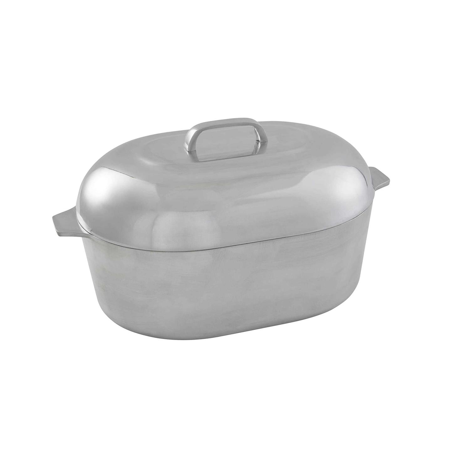 Imusa USA Heavy Duty Cajun Oval Cast Aluminum Roaster