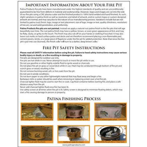 Patina Products LSU Fire Pit