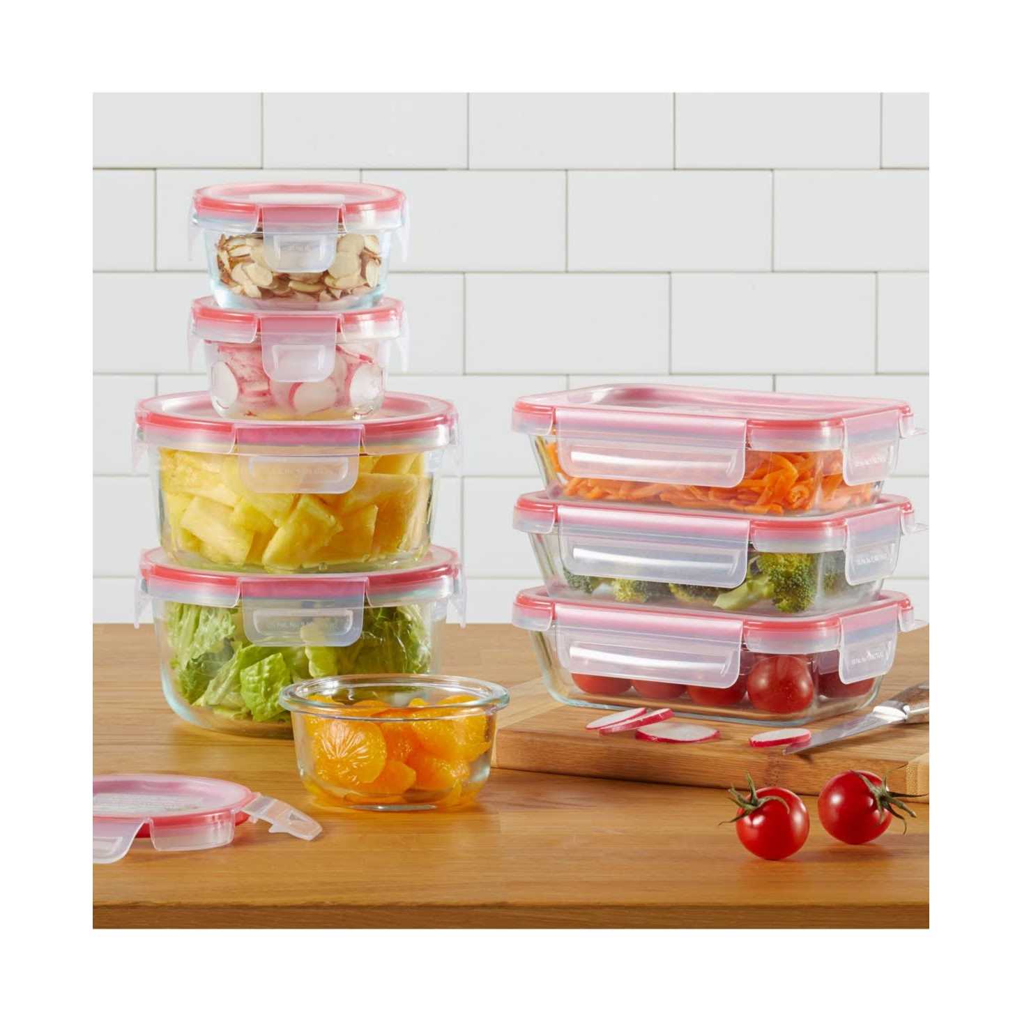 Pyrex Freshlock 16 Piece Glass Storage Set