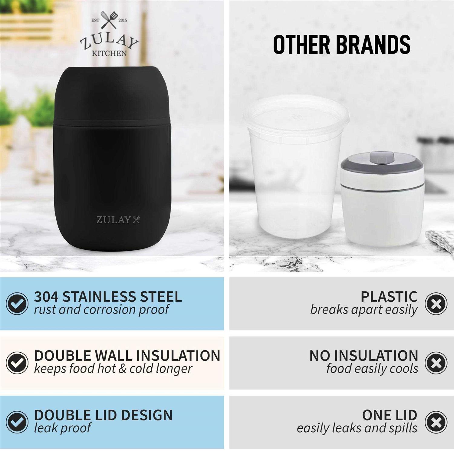 Zulay Kitchen Zulay Vacuum Insulated Lunch Container